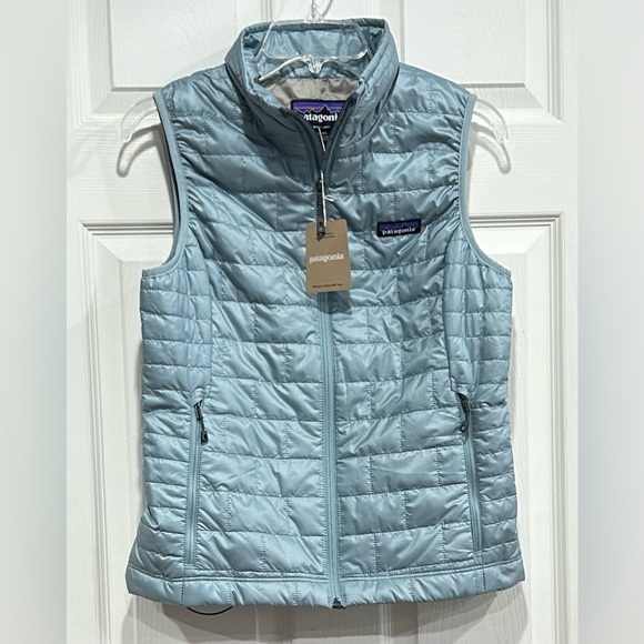 Patagonia Jackets & Blazers - Patagonia Women’s Small Nano Puff Insulated Vest Thermal Blue NWT Puffy